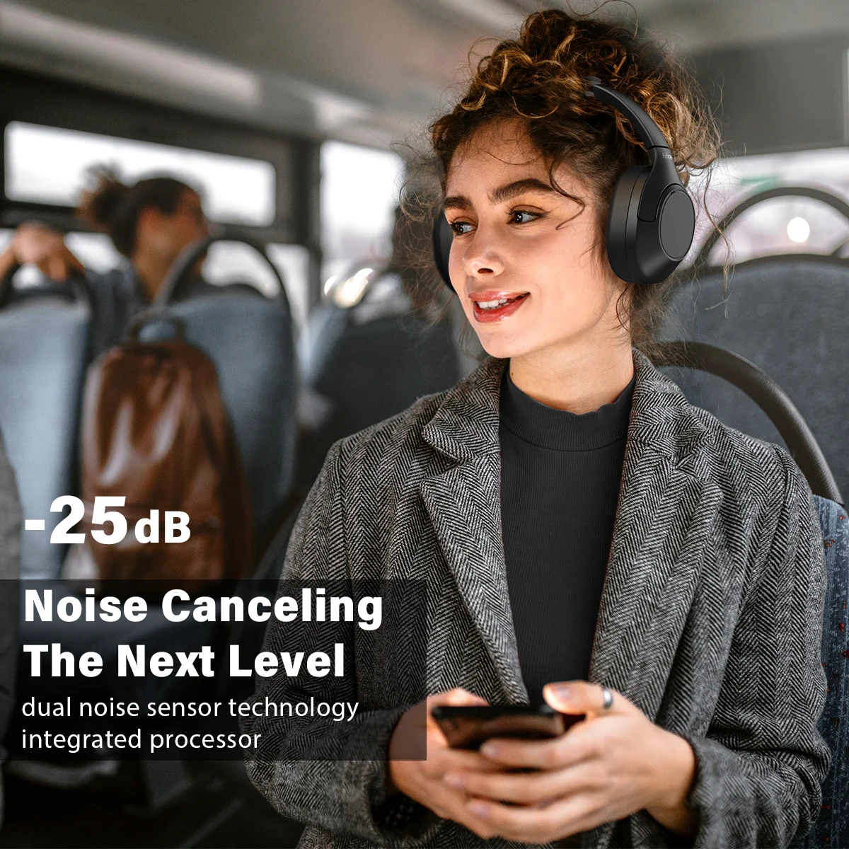 سماعة رأس بلوتوث لاسلكية من FIFINE، سماعات إلغاء ا...