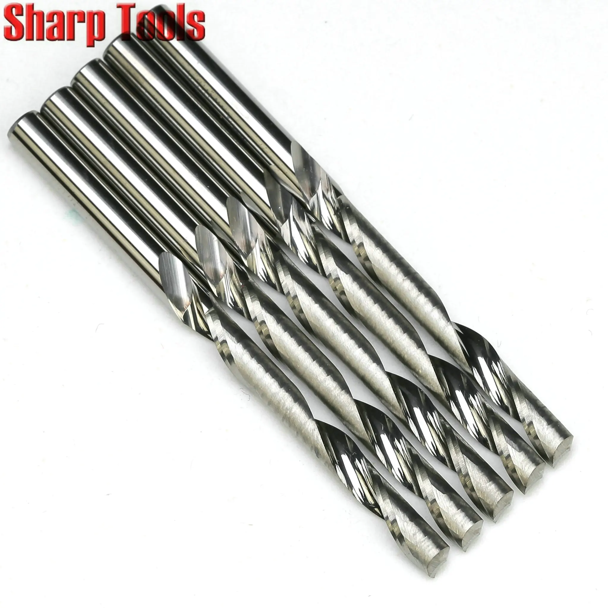 

4mm CEL17-32mm One Flute Spiral Aluminum Endmill Cutter Solid Carbide Milling Tools Metal Aluminium Cutting CNC Router Bits Set