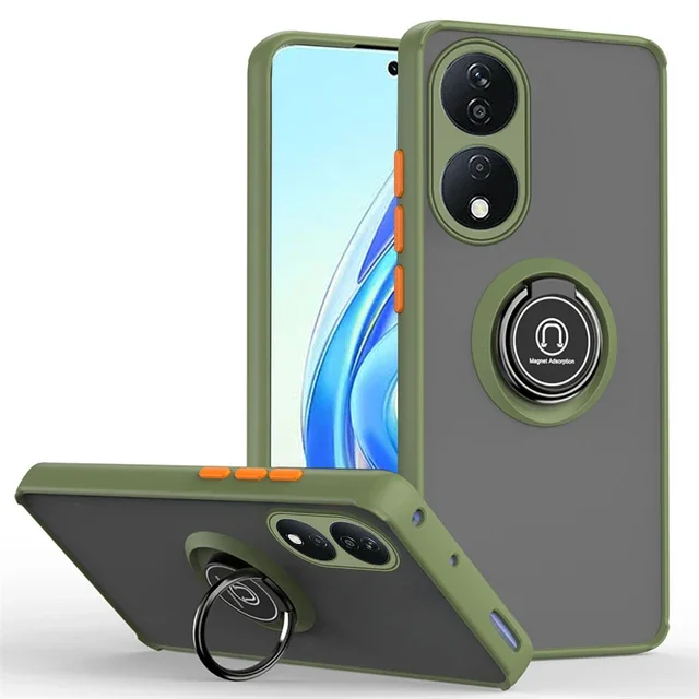 Magnet Holder Ring Shockproof Matte Armor Case - Durable Protection