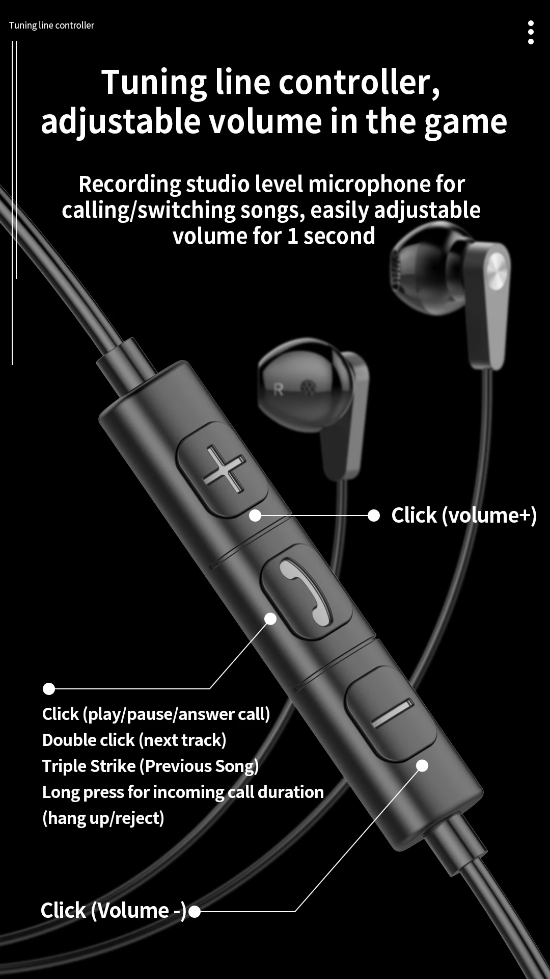 Wired Headphones USB C Headphone For Samsung HiFi Dolby Audio In-ear Noise Cancelling Music Type C 3.5mm Wired Earbuds For Galaxy S25 S24 Ultra wired earphones,wired earplugs,in ear earphones