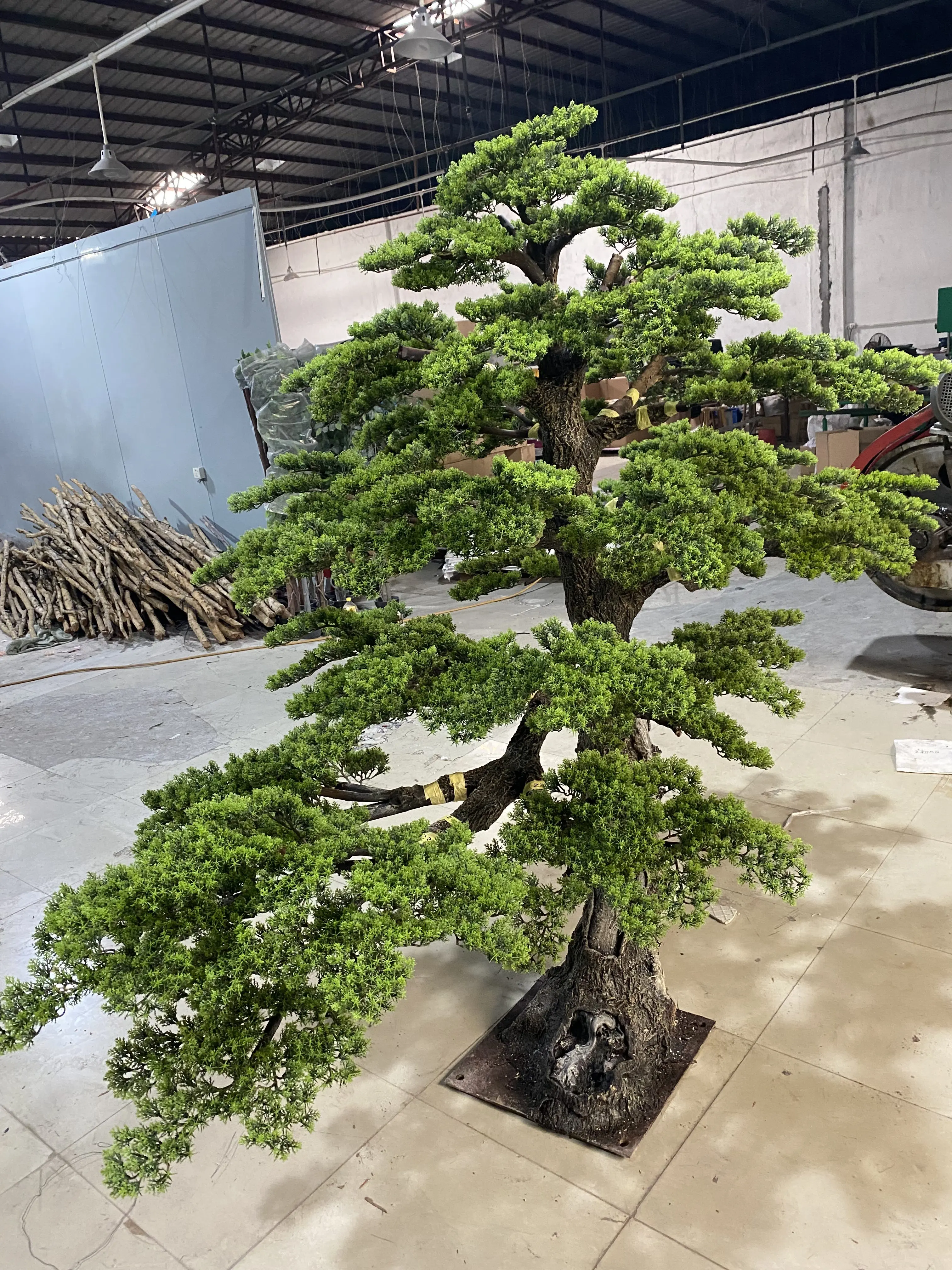 Artificial Pine Branches Large Potted Plants Simulate Large Pine Trees Artificial Cedar Trees for Home Office Decoration