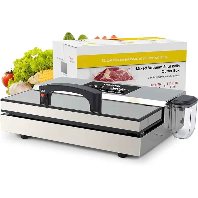 

Vesta Precision Vac'n Seal Pro I Vacuum Sealer - Smart Seal Design, Full Speed Operation, Effortless Heavy Workload