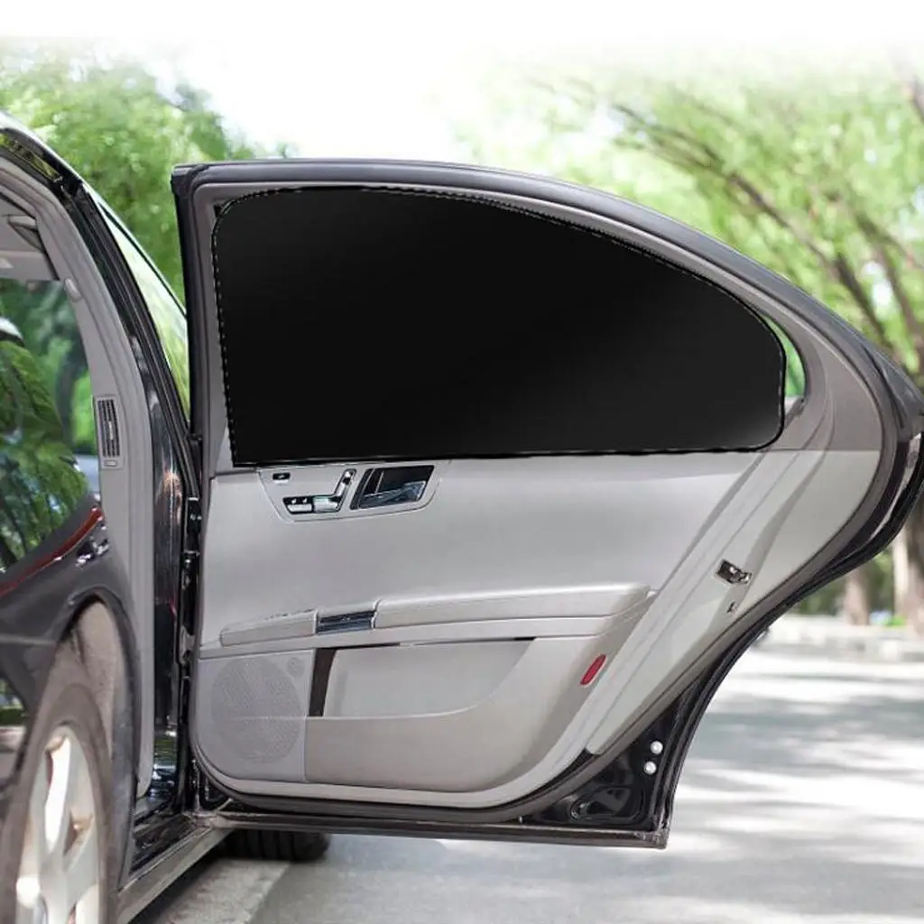 2pcs Magnetic Sunshade Cover Wind Sunshade Protector Car Window Sun Shade Summer Sun Car Front Windscreen Cover