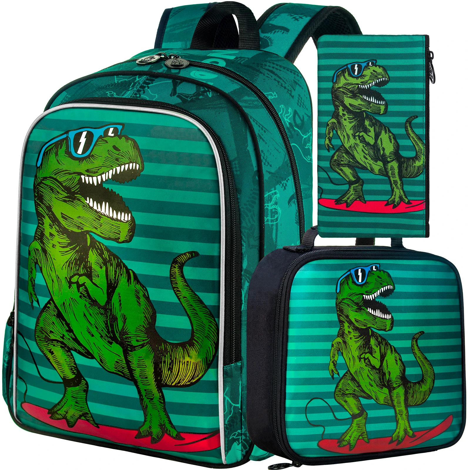 jansport backpack dinosaur AUUXVA Alphabet for Kids, Neutral Preschool Toddler Bookbag Boy Girl, Childish Dino Kids Back Pack Kindergarten Children Bag Nursery Junior Primary Student Travel School Bag plus an exterior zip pocket for utensils or napkins Cute Dinosaur Dinosaur Jansport Backpack