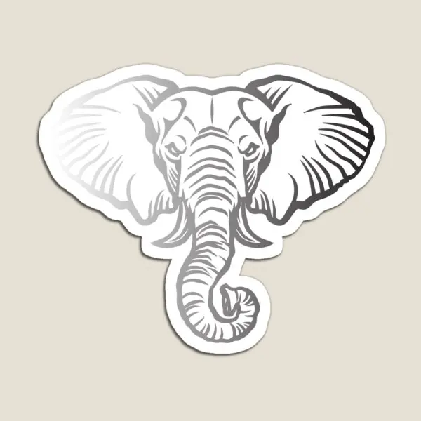 

Elephant Magnet Holder Kids Stickers Funny Decor Toy Home Magnetic Cute Refrigerator Baby Colorful Children