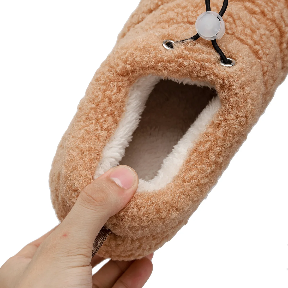 Winter Warm Shoes For Woman Men Soft Plush Anti-slip Couples Indoor Home Floor Slippers Solid Color Mum Dad Footwear
