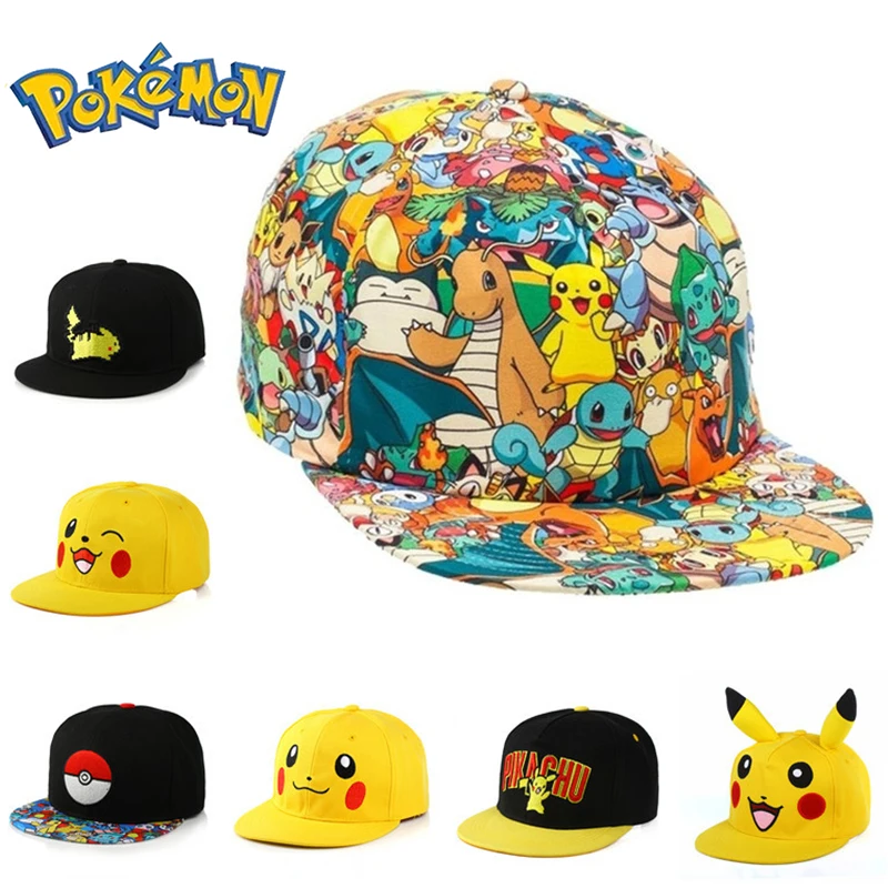 Бейсболка Pokemon Pikachu с героями мультфильмов для мужчин и женщин взрослых детей пар