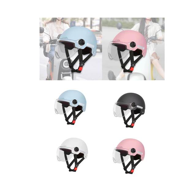 Motorcycle Helmet Comfortable Removable Lining Lightweight Half Face Helmet