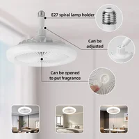 E27 Socket Fan Light & Bulb Fan with Remote, The Cutting-edge Solution for Bedroom, Garage, Living Room, Kitchen,Light Bulb Fan 2
