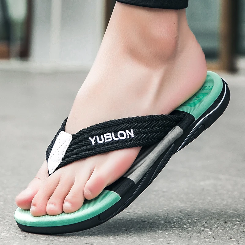 Summer Flip Flops Men Beach Sandals Anti-slip Breathable Casual Outdoor Big Size 45