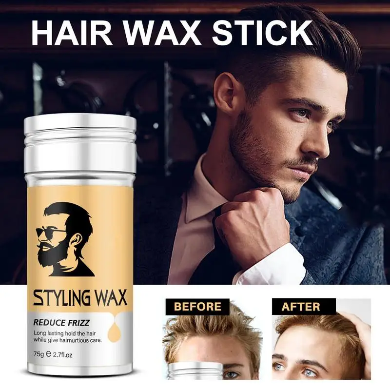Hair Slick Stick Slick Flyahways Hair Styling Wax Stick Non Grasso Styling Wax Long Lasting Strong Hold Cere Per Lo Styling 75G