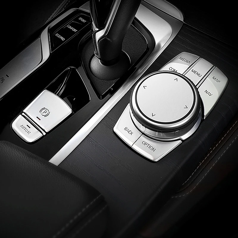 Car Center Console Multimedia Button Stickers Trim For BMW 5 Series G30 G38  2018-2021 Interior Accessories - AliExpress