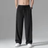 Men's Spring Summer Straight Leg Wide Leg Pants Casual Pants Sports Loose Men Clothing Joggers Men 4