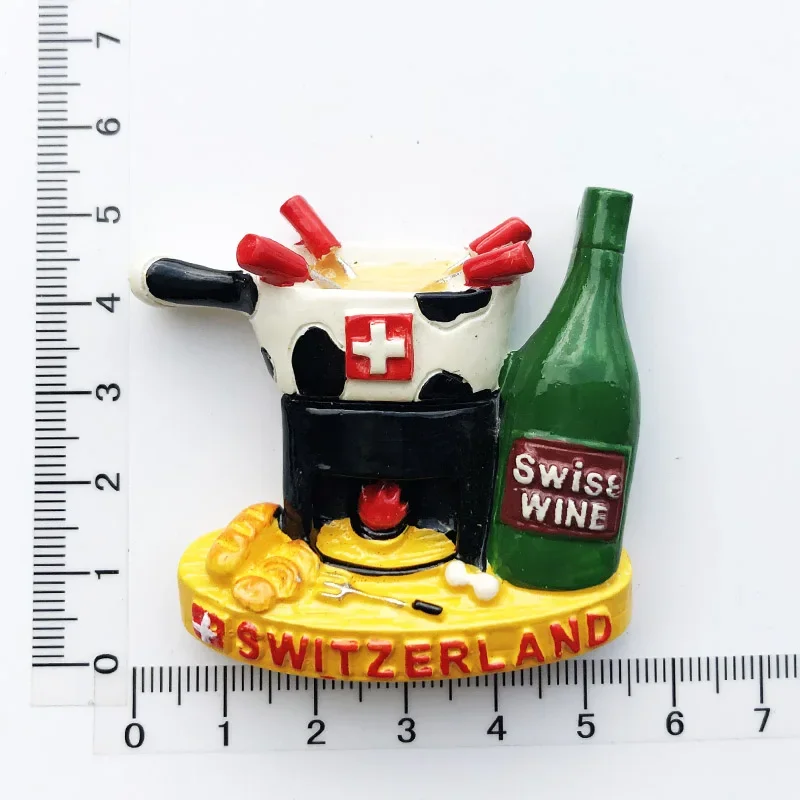 Magneti Svizzera Franton Souvenir turistici Lucerne Leone Punti di riferimento Adesivi magnetici Decorazioni per la casa Adesivo per frigorifero da viaggio svizzero  15
