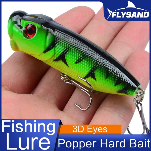 FLYSAND Fishing Lures 7.3cm/11g Topwater Popper Bait Hard Bait Artificial  Wobblers Plastic Fishing Tackle