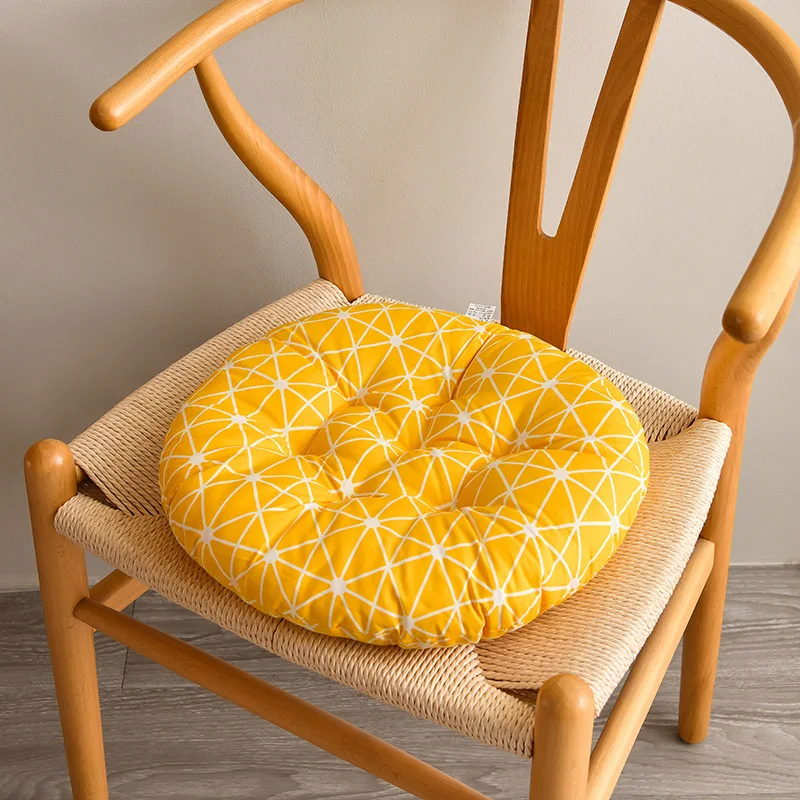 Cuscino rotondo per sedia, 30 cm, in velluto a coste, ideale per soggiorno, ufficio e sala conferenze, morbido cuscino per sedia per comfort e stile