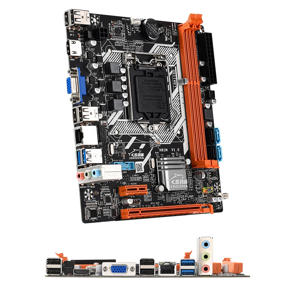 ũ , LGA 1150 , SATA 2.0 3.0, 6 Gb/s USB 3.0 , DDR3 , i7 i5 i3  PCI Express 8X , H81M