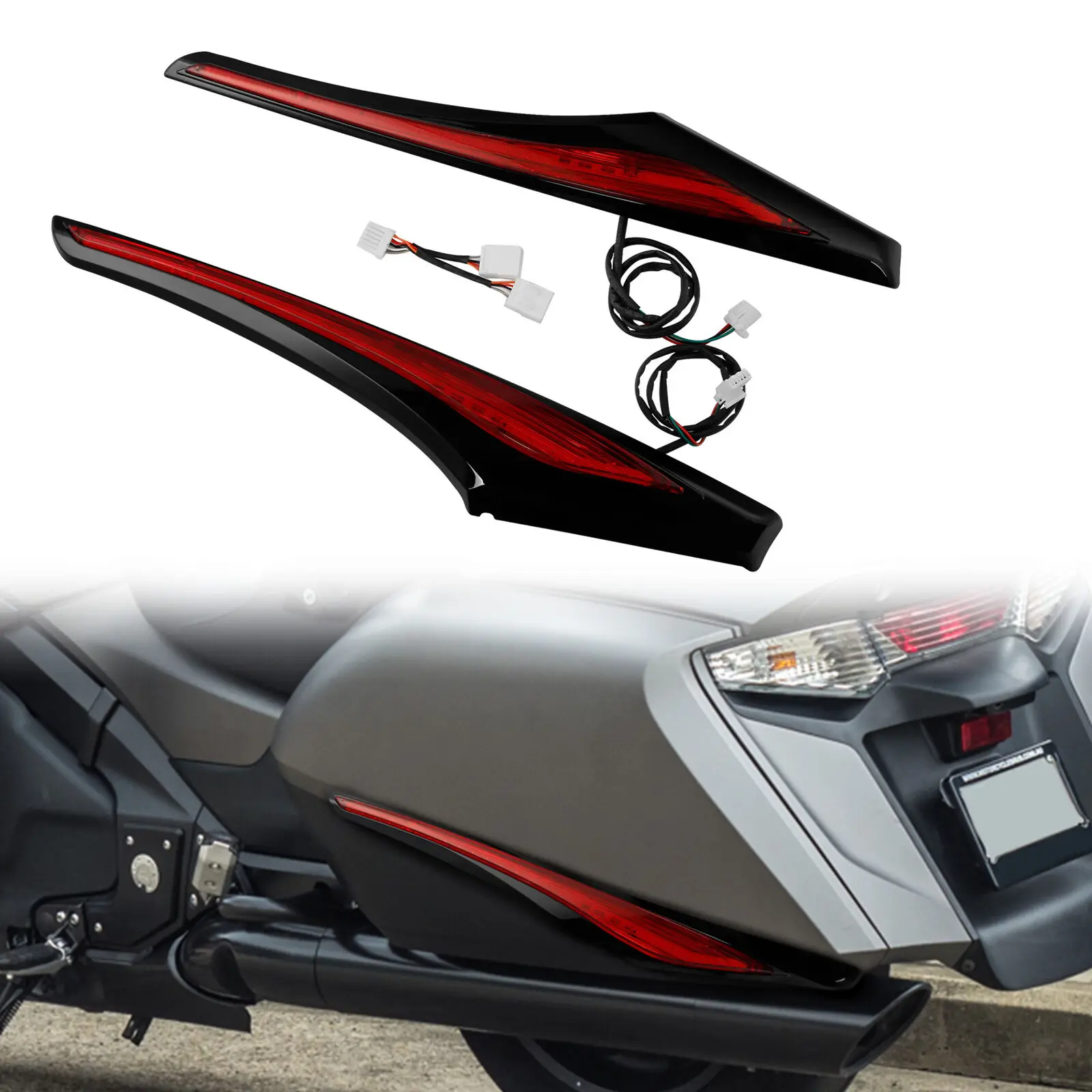 

Motorcycle Saddlebag Accent Swoop Red LED Light For Honda Goldwing GL1800 2012-2017 F6B 2013-2017 2016 2015 2014