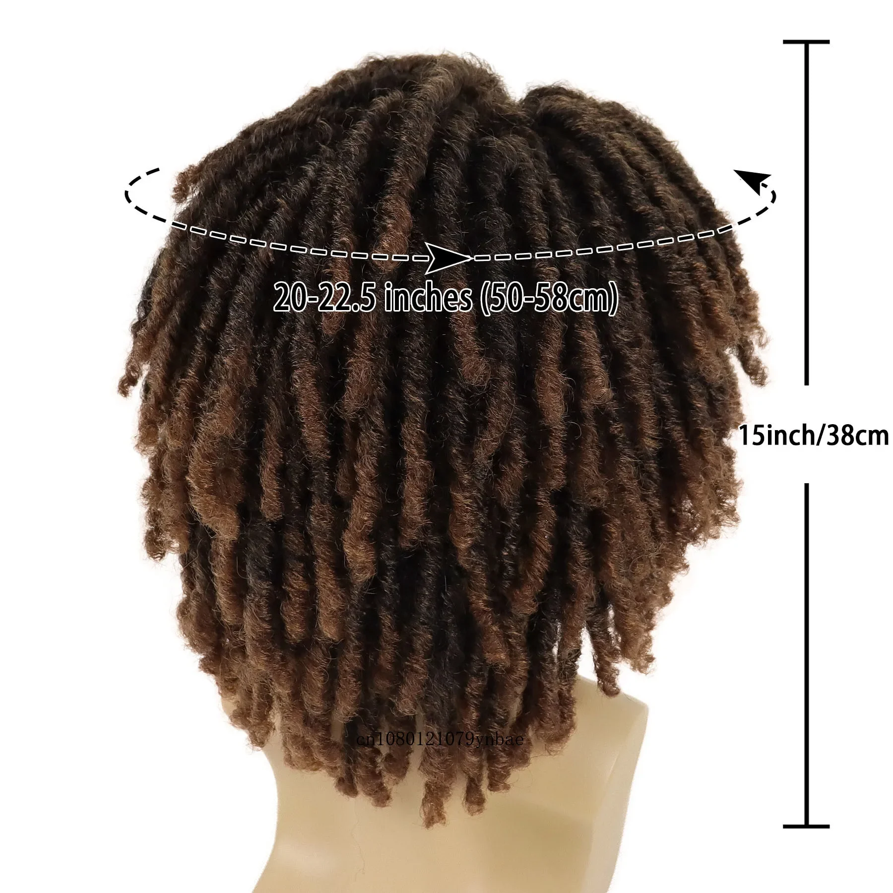 Braided Wig Men Synthetic Hair Halloween Costume Cosplay Daily Wigs Curly Afro Hairstyles Disco Carnival Party DreadLock Wigs
