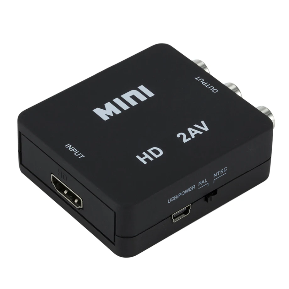 HD 1080P HDMI-compatible To RCA AV Composite Adapter Converter HDMI2AV AV2HDMI Audio Video Cable CVBS AV Adapter USB Cable