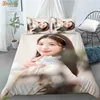 Custom IVE Jang Wonyoung 3 Pcs Duvet Cover Set Fashion Bedding Sets Comforter Duvet Cover Pillowcase Home Textiles 0505 2