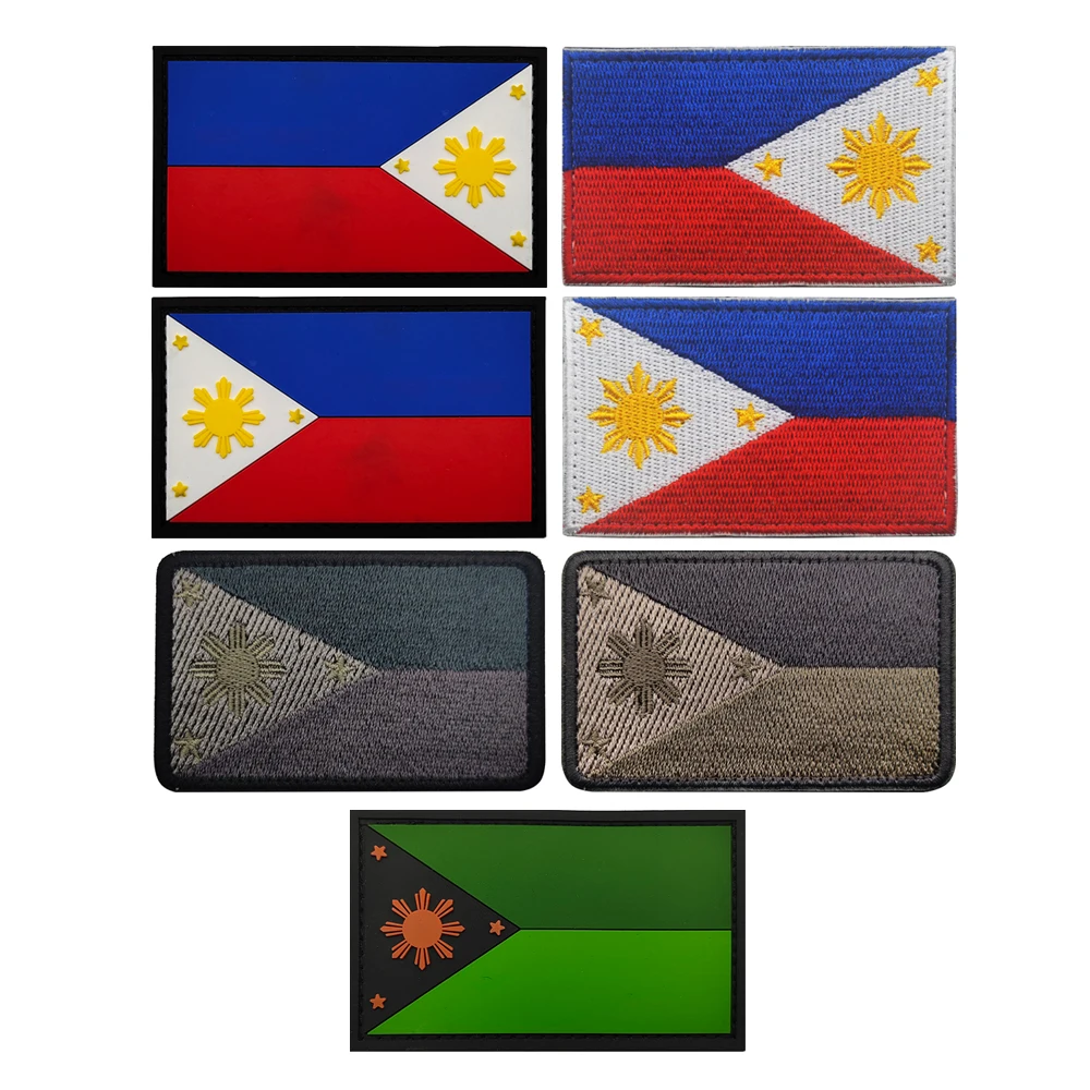 Filipino Flag Patch Filipino Pride! Iron-On Philippines Flag Patch - Foto 3