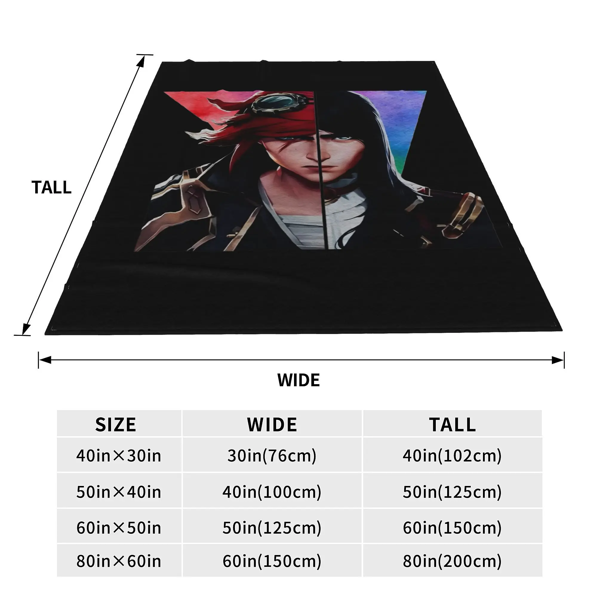 Caitvi Arcane Caitlyn Vi Blankets Flannel Spring Autumn L-Leagues of Legend Game Warm Throw Blanket for Sofa Travel Rug Piece 4