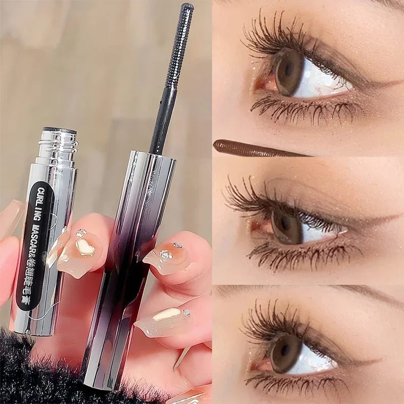 

Silk Fiber Lash Mascara Waterproof Lasting Extension Eyelashes Lengthening Curling Metal Bar Type Head Mascara Makeup Cosmetics