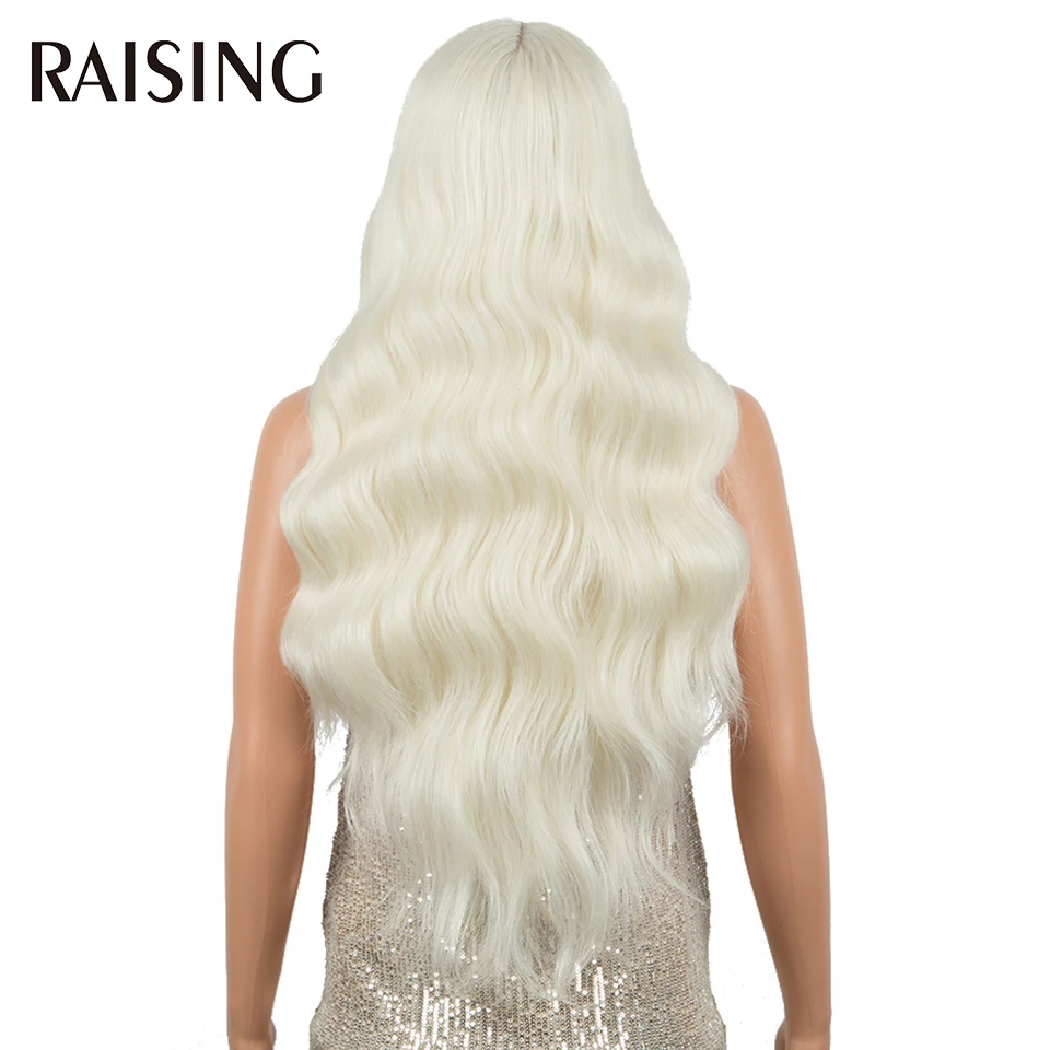 30 40 Inch Lace Front Wigs 13x6 Body Wave Black Lace Front Synthetic Wigs For Women Honey Blonde Colored Curly Wig Pre plucked