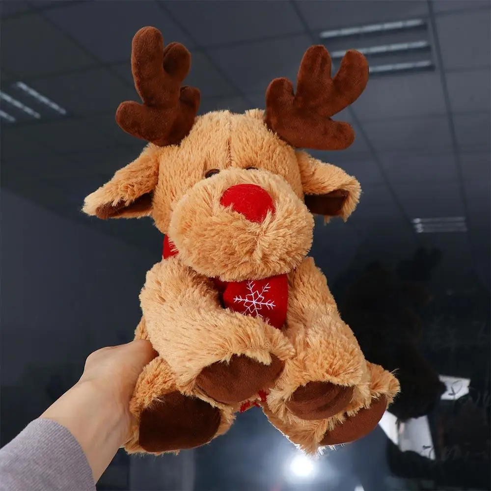 30cm Soft Doll Dolls Accessories Elk Reindeer Cartoon Stuffed  Elk  Toys Christmas Gifts  Doll