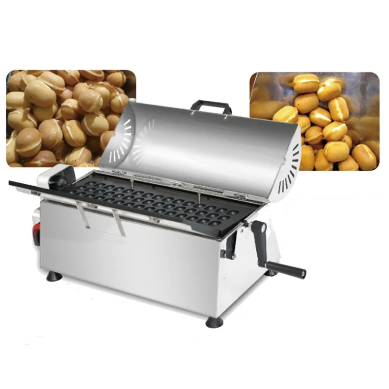 Commercial Japanese Baby Castellas Machine Sponge Cake Maker Non Stick Bubble Egg Waffle Maker Round Mini Cake Baker Iron Grill 6