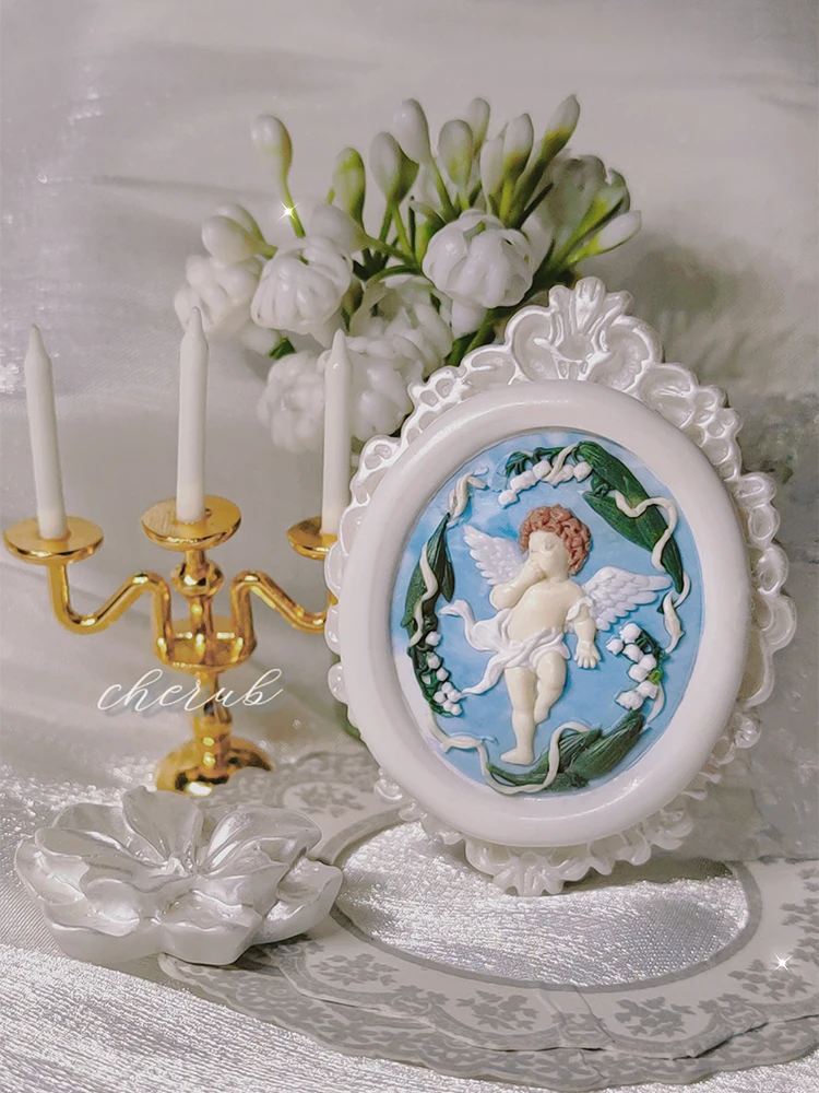 Angel Fire Seal Copper Head Multi-Layer 3d Relief Kids Diy Seal Brass Toy Invitation Letter Envelope Hand Ledge Wax Stamp