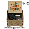 creative color print Music Box music happy birthday mechanical Musical Box Decorative Boxes kids wife girlfriend Birthday Gift 4