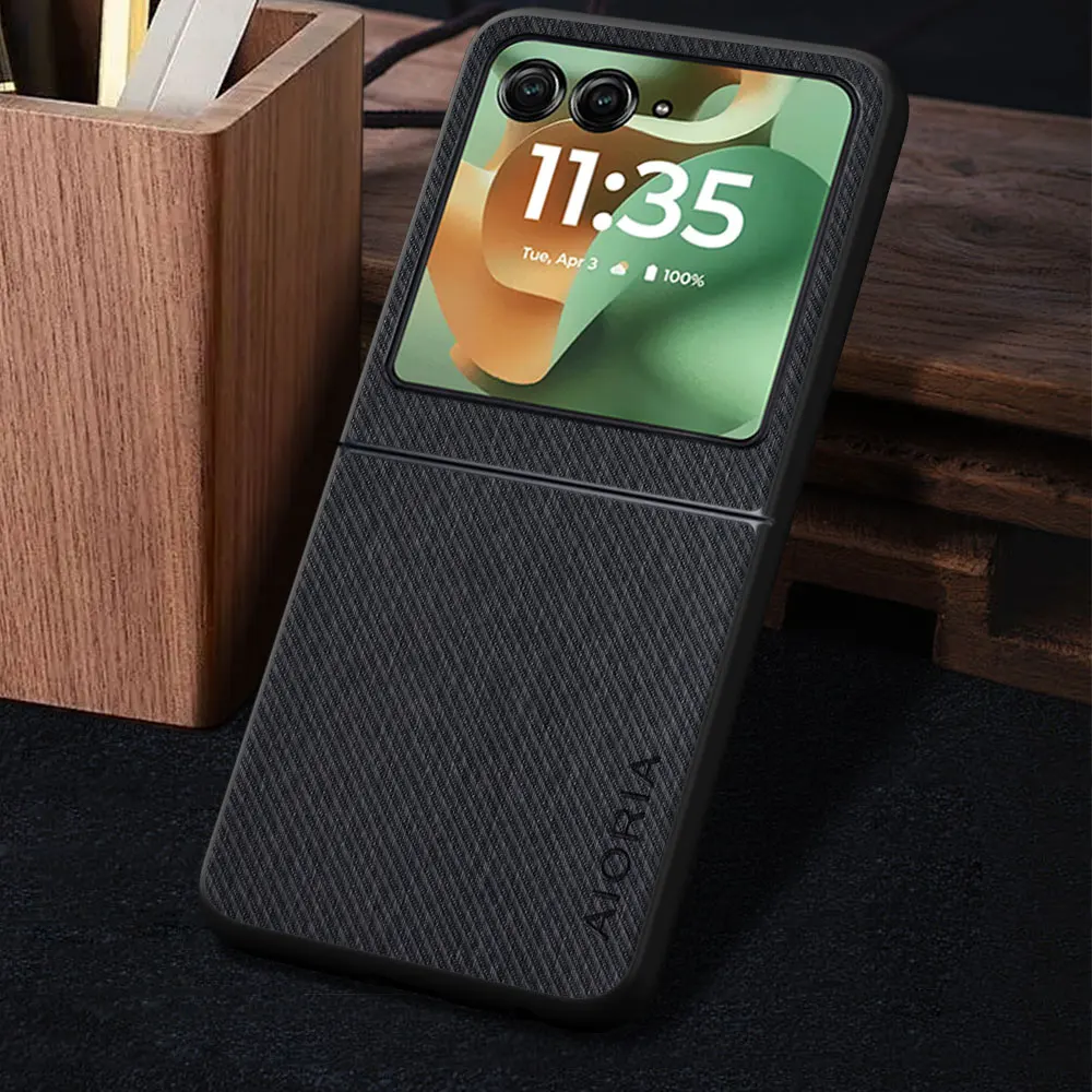 Luxury Vintage Cloth Pattern Leather Phone Cover