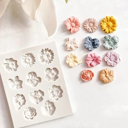 1Pc Sunflower Silicone Molds For Fondant Daisy Mold Christmas Molds For Chocolate Candy Cupcake Fondant Mold Cake Decorations