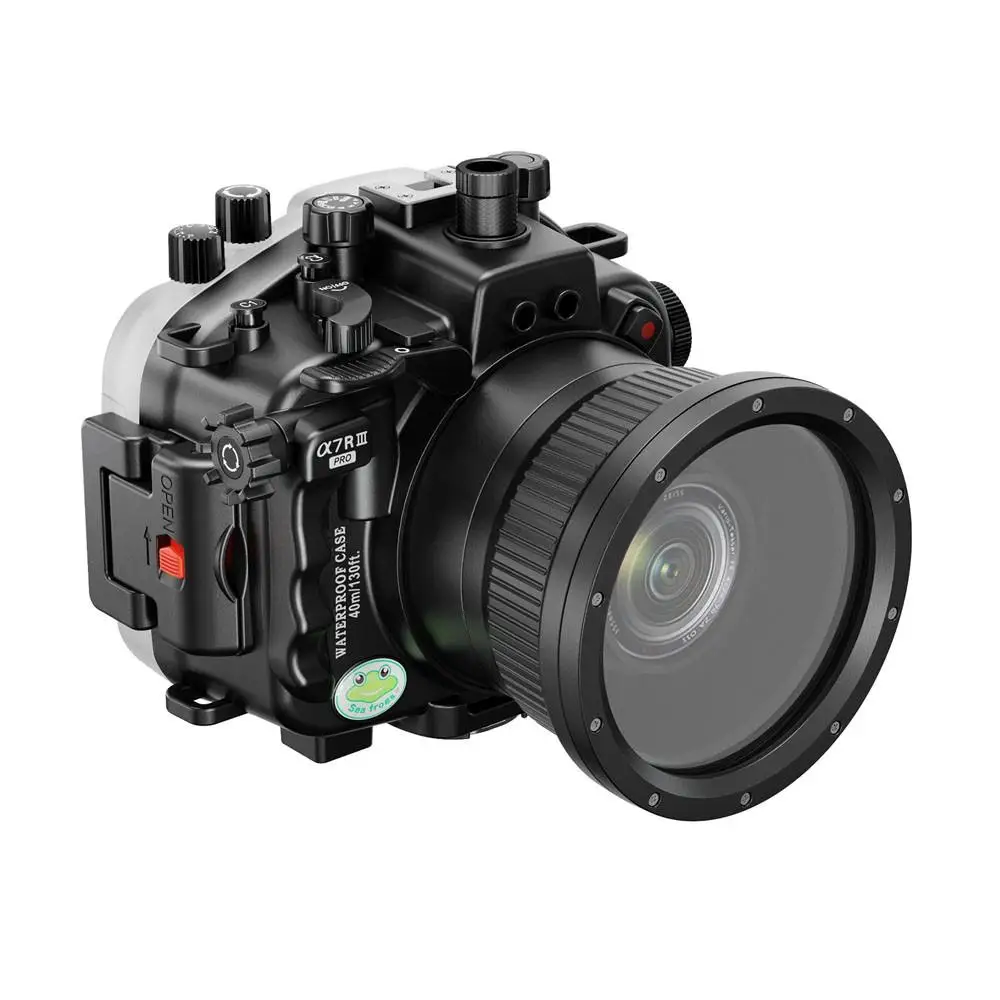 Seafrogs 40M/130FT Underwater Camera Housing Diving Case For Sony A7R III PRO Wi