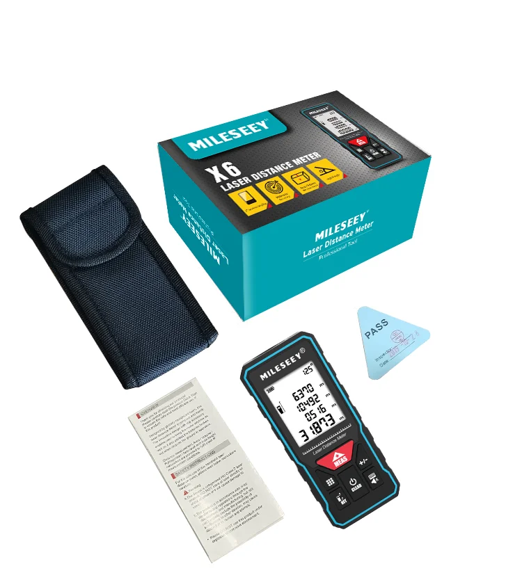 MILESEEY Laser Tape Measure X6 40m 60m 100m