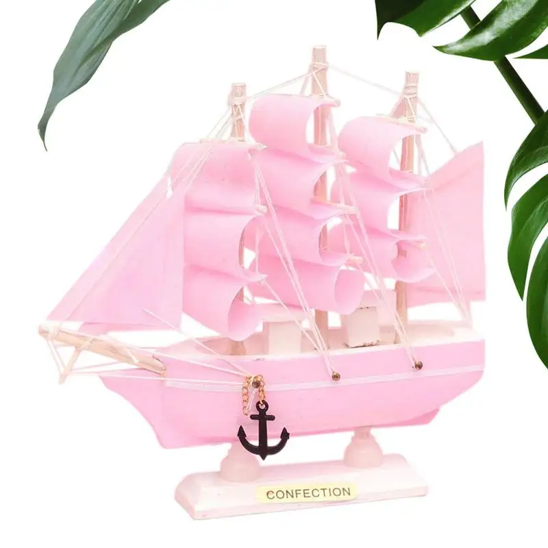 

Sailing Ship Models Sailing Boat Nautical Decor Sail Boat Model Room Decoration Home Decor Set For Desks Bedside Table Photo