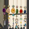 Natural Agate Crystal Suncatchers for Window Hanging Garden Sun Catchers with Crystals Rainbow Maker Indoor Outdoor Decor 4