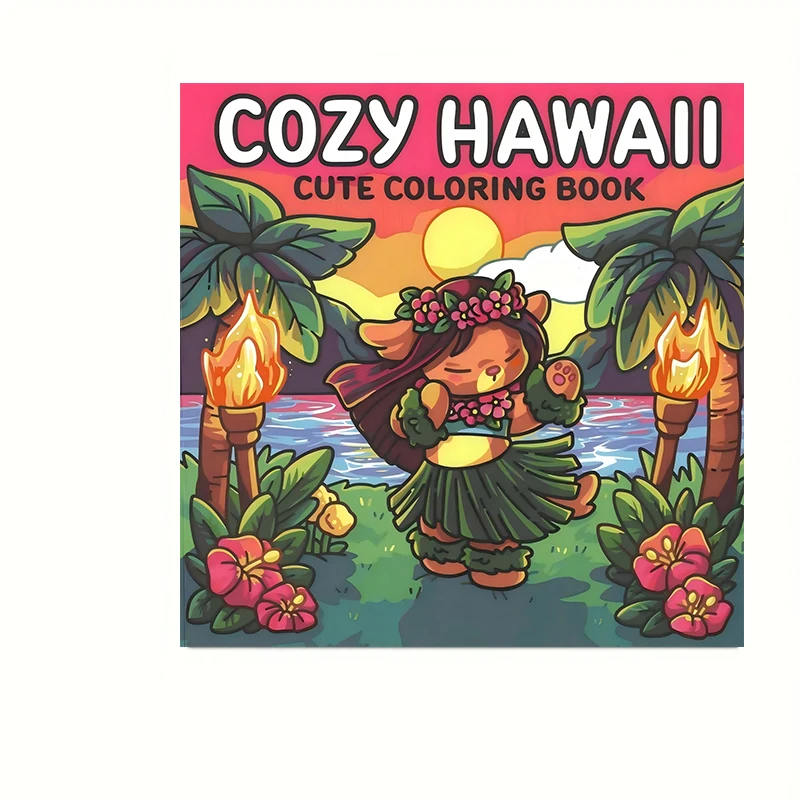 28 Pages Cutie Japan Style Coloring Book for Adult | Colouring Book, Drawing Supplies for Christmas, Thanksgiving