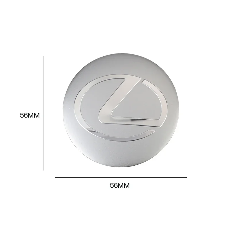 56mm Car Wheel Center Hub Cap Stickers Styling wheel hub covers wheel hub caps For Lexus Fsport RX330 IS250 Ct200h ES300h RX350 IS300h NX300h RX400h ES350 4pcs