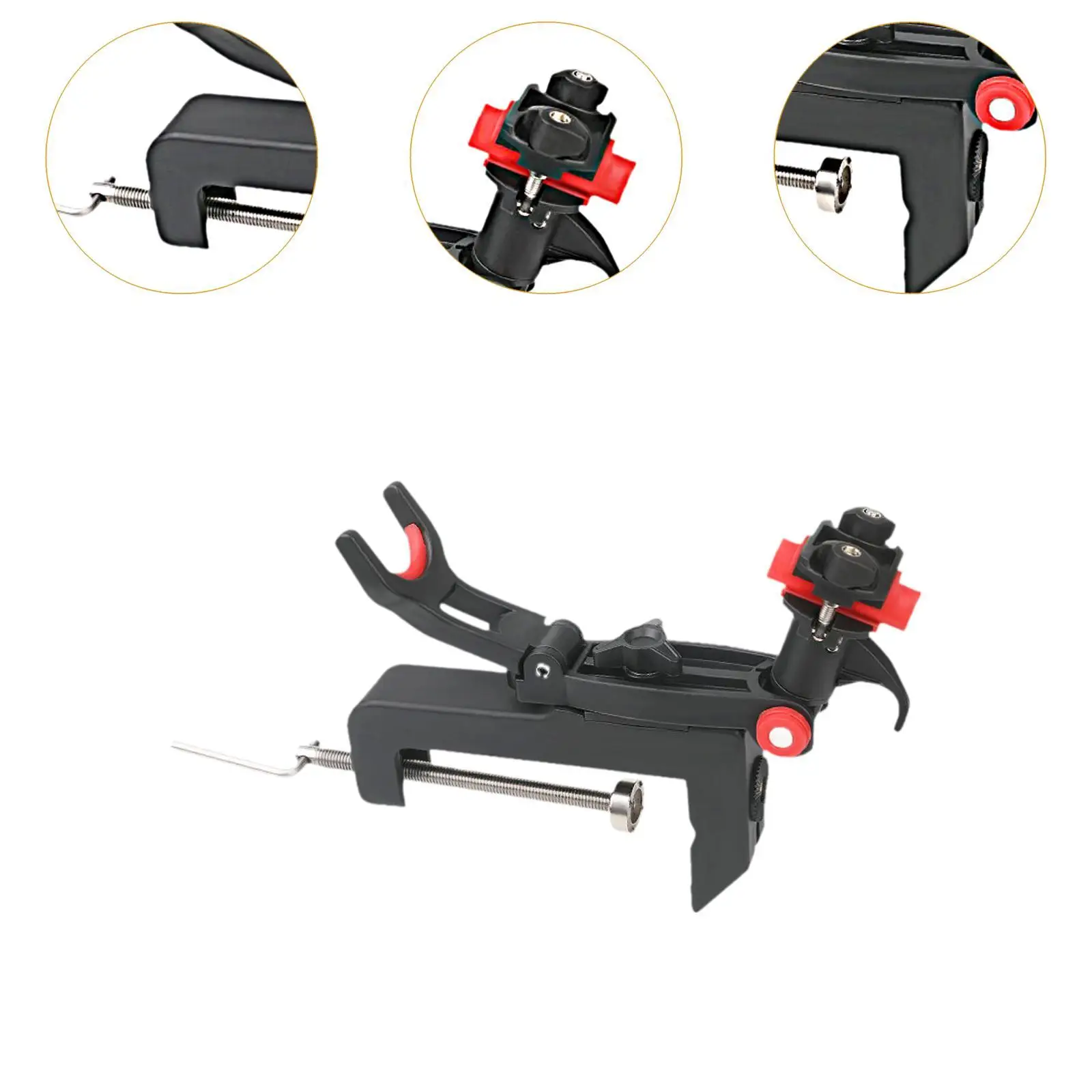 Boat Fishing Rod Holder Rack Fishing Gear with Clamp Fishing Gift Rotate 360 Degrees Pole Stand Rack Swivel Boat Fishing Boat Fishing Rod Holder Rack Fishing Gear with Clamp Fishing Gift Rotate 360 Degrees Pole Stand Rack Swivel Boat Fishing