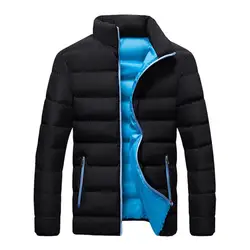 Winter Jacket Men's Standing Collar Warm Down Jacket Street Fashion Casual Brand Men's Parka North Coat
