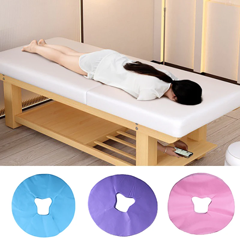 

100Pcs Disposable Massage Table Sheets Headrest Pads Face Pillow Cover Cushion Cover Massage Face Cradle Table Head Rest Covers