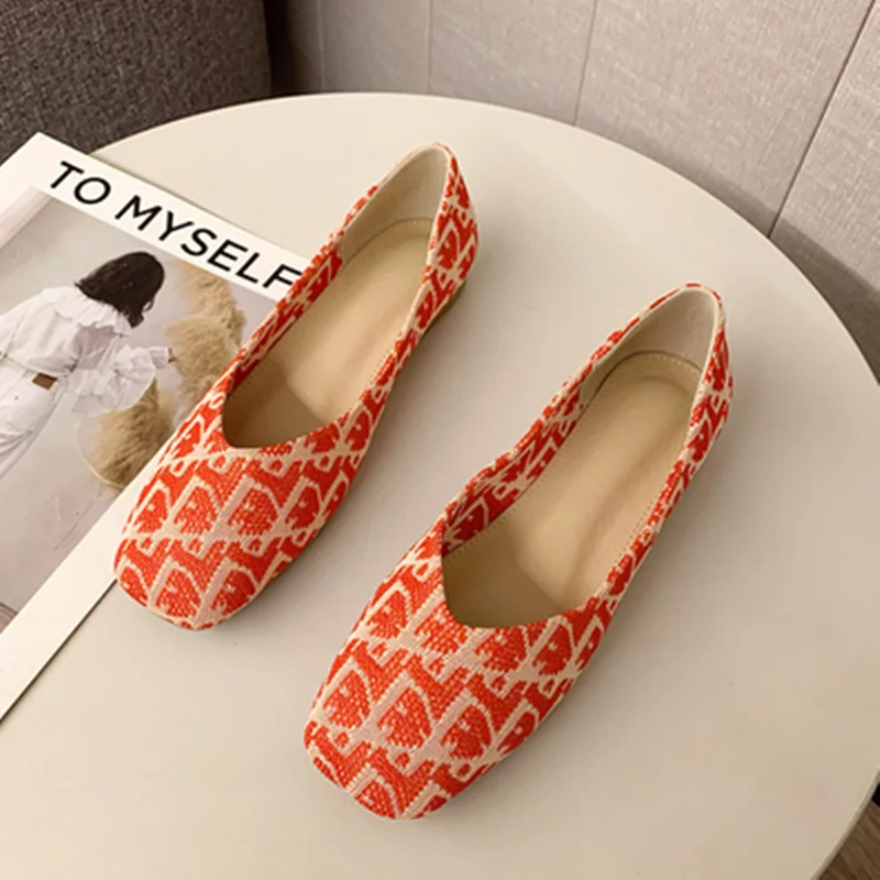 Lady Luxury Designer Cloth Flats Shoes Round Toe Slip-Ons For Wide Foot 44-32 2023 New Arrivals Black Moccasines Ballet Loafers 3