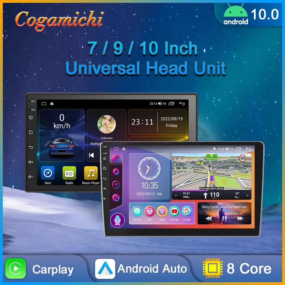 Универсальный автомобильный радиоприемник мультимедийный плеер на Android с 7 9 10