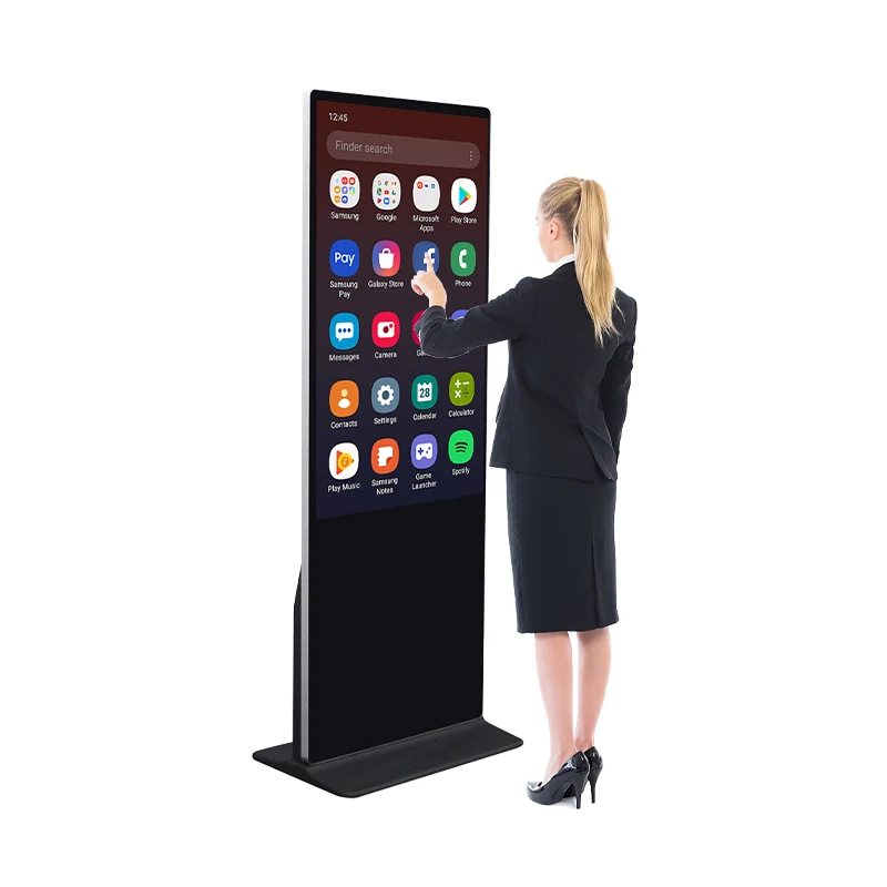 

advertising player 4K LCD floor standing digital signage display 43 49 50 55 65 inch touch screen digital signage and displays