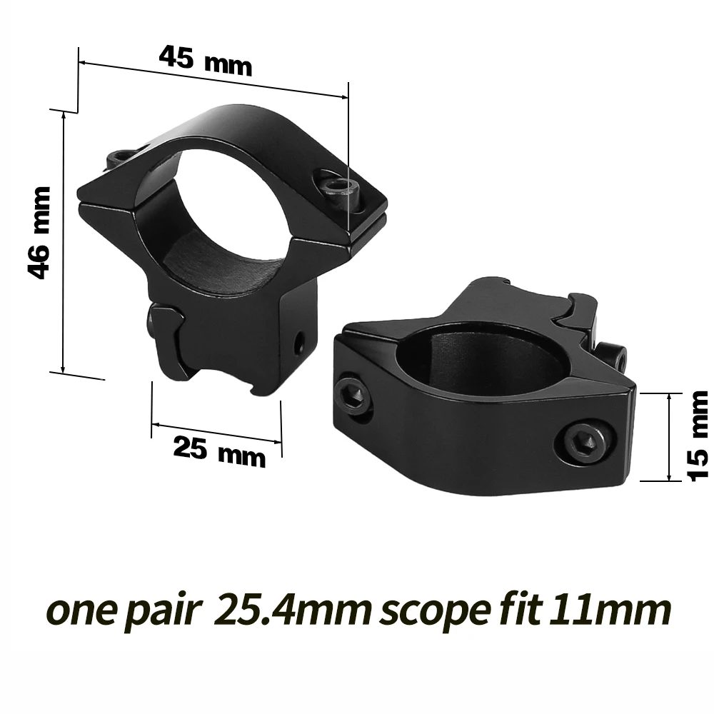 Riflescope Mount Ring 30mm / 25.4mm 11mm / 20mm Dovetail Rail High Profile Low Profile for Rifle Scope Hunting Mount