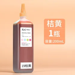 Vibrant 200ml Quick - Drying Waterproof Marker Refill Ink for Design and Art Projects (200ml Orange yellow)