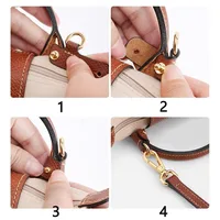 Sangle de sac à bandoulière de remplacement en cuir pour Mini sac Longchamp, sangle d'épaule sans poinçonnage, accessoires de sac de Modification 3